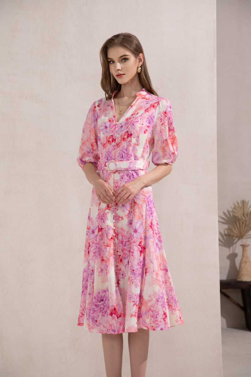 ASPEN LINEN LONG DRESS