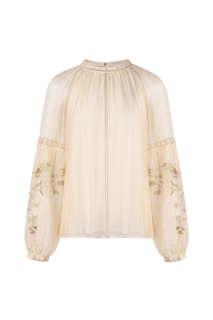 OLIVIANE EMBROIDERED BLOUSE