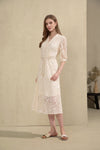 IRINA SHORT SLEEVE LONG DRESS