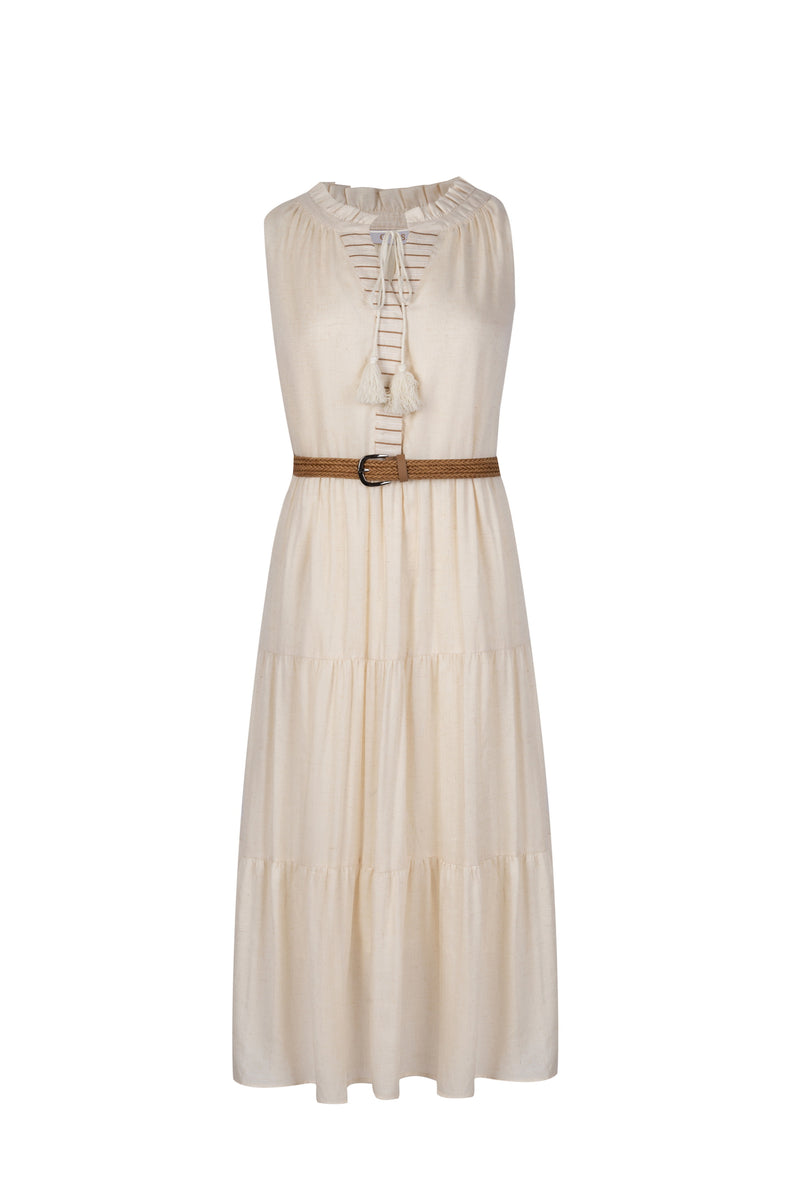 LYDIE TENCEL LINEN LONG DRESS