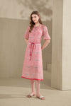 LIANA LINEN PRINTED DRESS