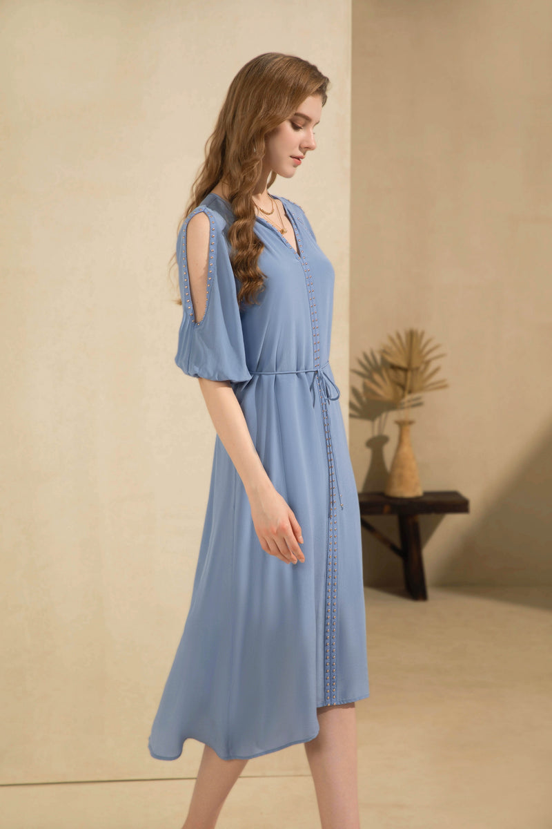 TAHARI SILK LONG DRESS