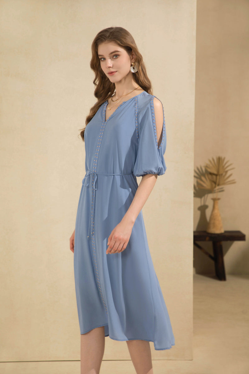 TAHARI SILK LONG DRESS