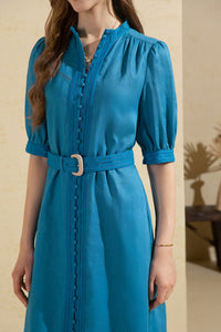 FELICE LINEN LONG DRESS