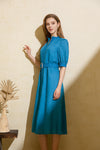 FELICE LINEN LONG DRESS