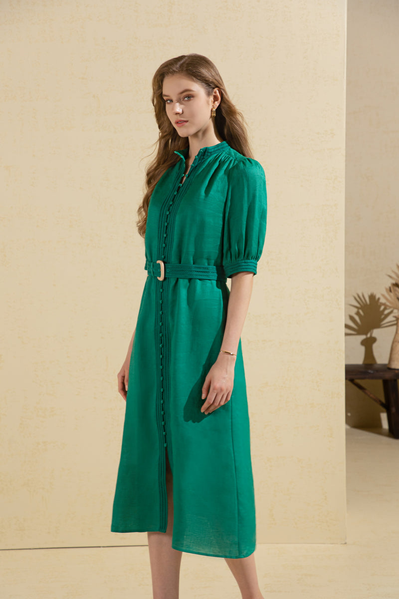 FELICE LINEN LONG DRESS