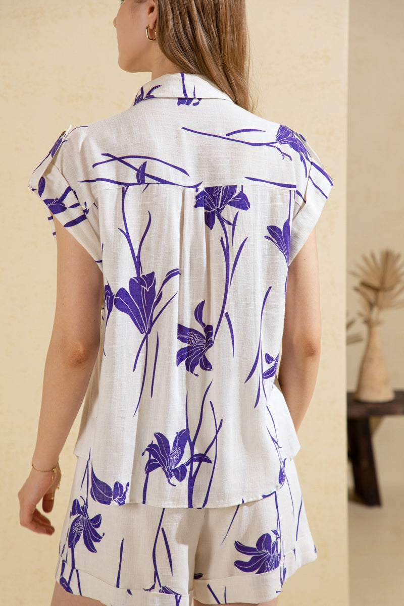 FLEUR PRINTED BLOUSE