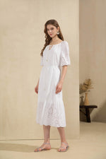 ZITA EMBROIDERED LONG DRESS