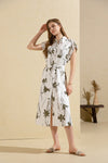 FLEUR PRINTED LONG DRESS