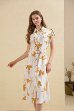 FLEUR PRINTED LONG DRESS