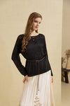 ILEANA SILK LINEN BLOUSE