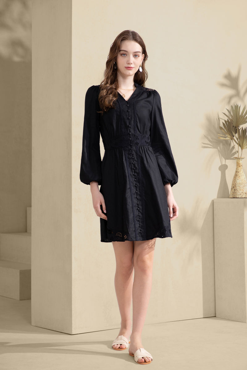 WILLOW LONG SLEEVES SHORT DRESS