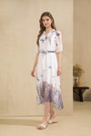 AERIN PRINTED LONG DRESS