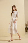 SALLIE EMBROIDERED DRESS