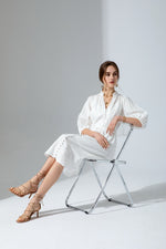 EDDA LINEN LACE DRESS