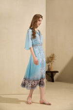 AGNELLE PRINTED LONG DRESS