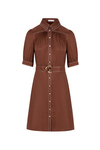 CELINE SHORT SLEEVES SHORT DRESS