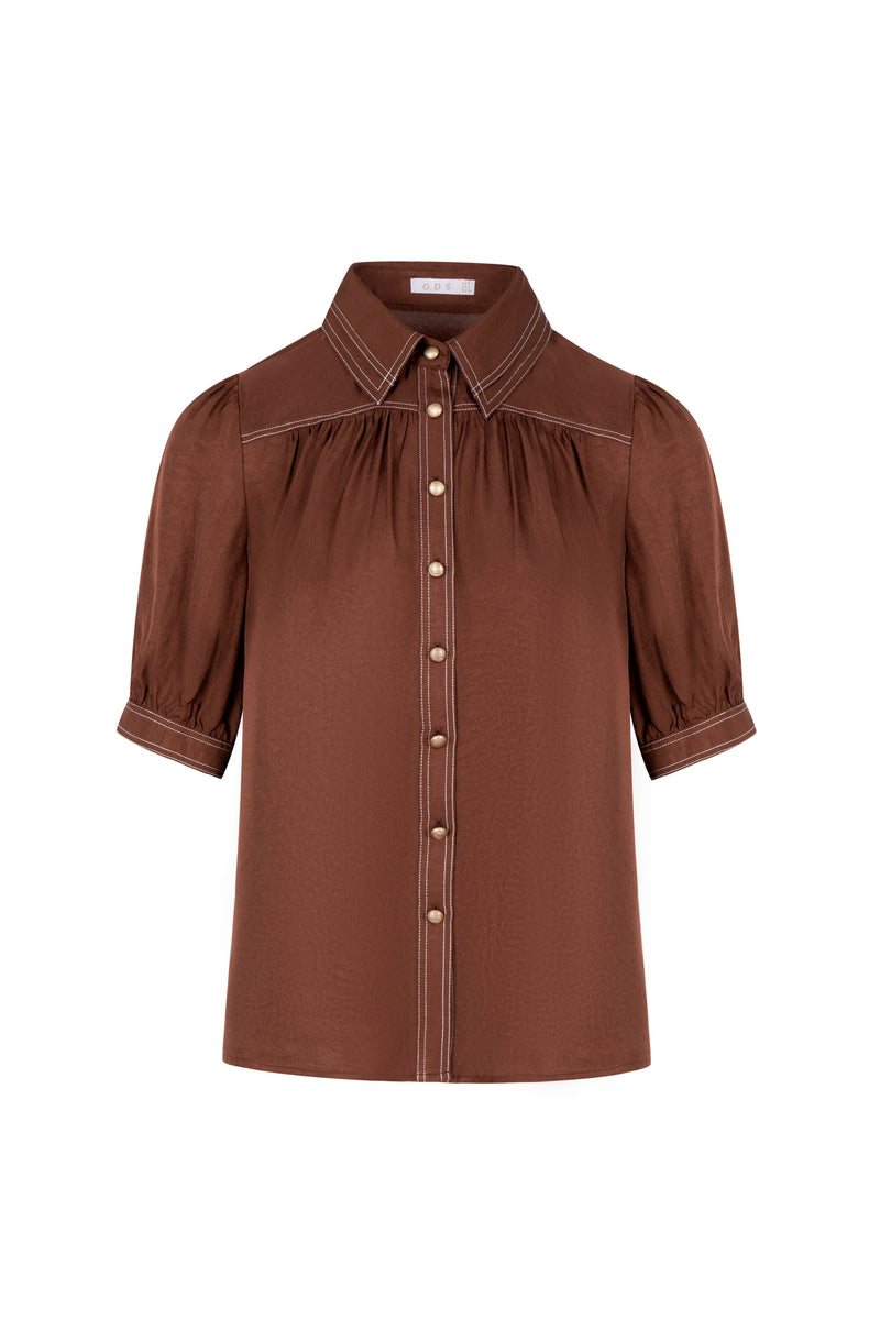 CELINE SHORT SLEEVES BLOUSE