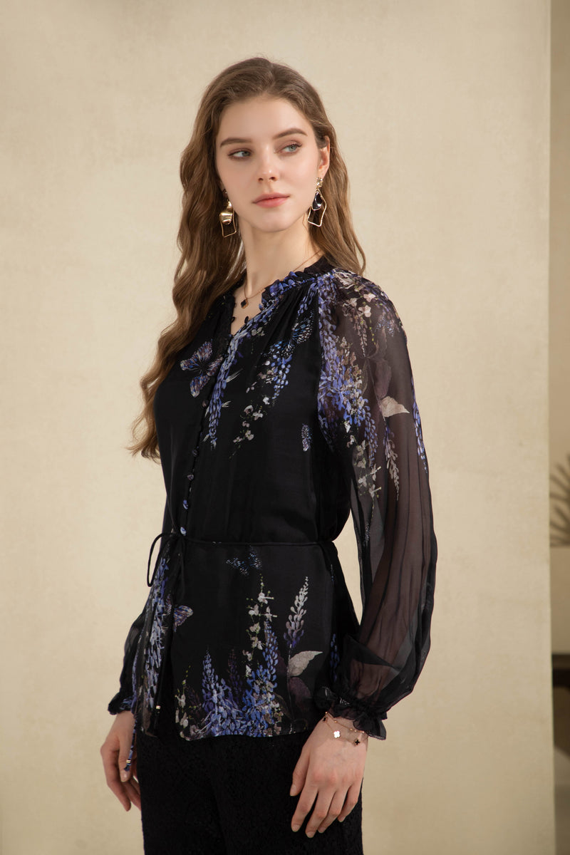 AERIN PRINTED BLOUSE