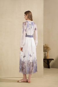 AERIN LONG SLEEVES LONG DRESS