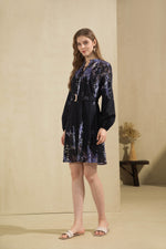 AERIN LONG SLEEVES SHORT DRESS