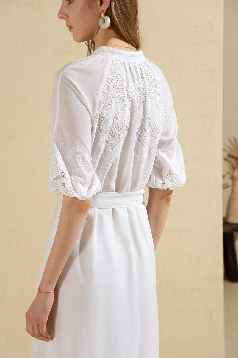 THEA EMBROIDERED DRESS