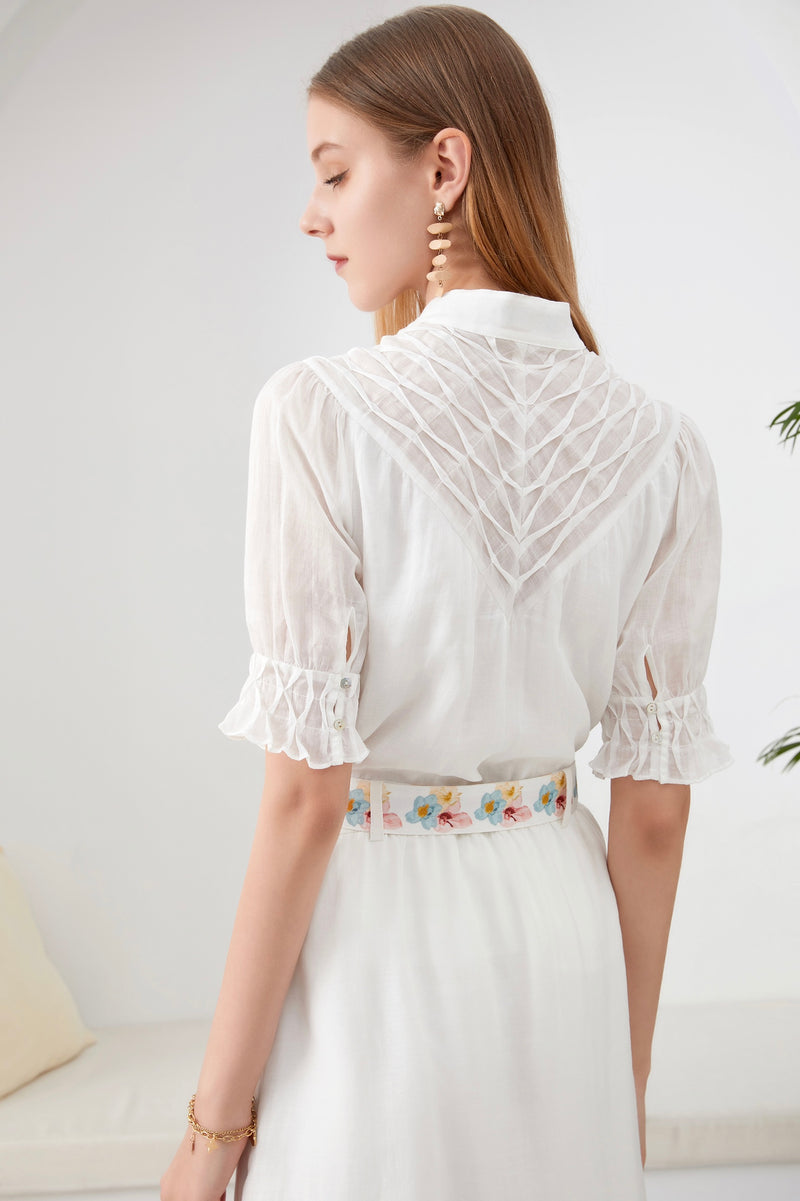 COLETTE LINEN BLOUSE