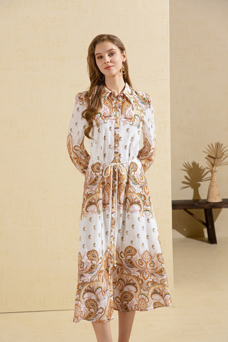 MARGAUX PRINTED LONG DRESS