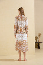 MARGAUX PRINTED LONG DRESS