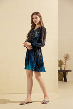 RABANNE LONG SLEEVES SHORT DRESS