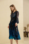 RABANNE LONG SLEEVES LONG DRESS