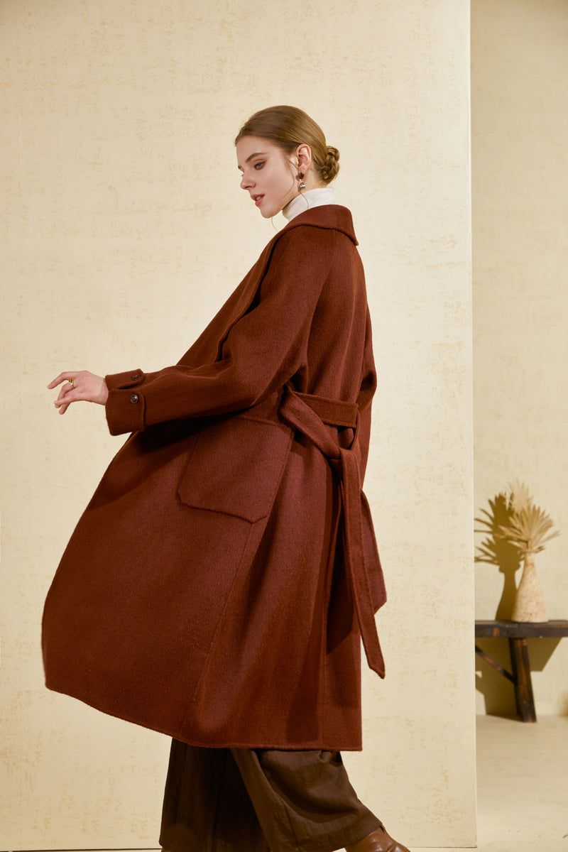 LAUREN WOOL LONG COAT