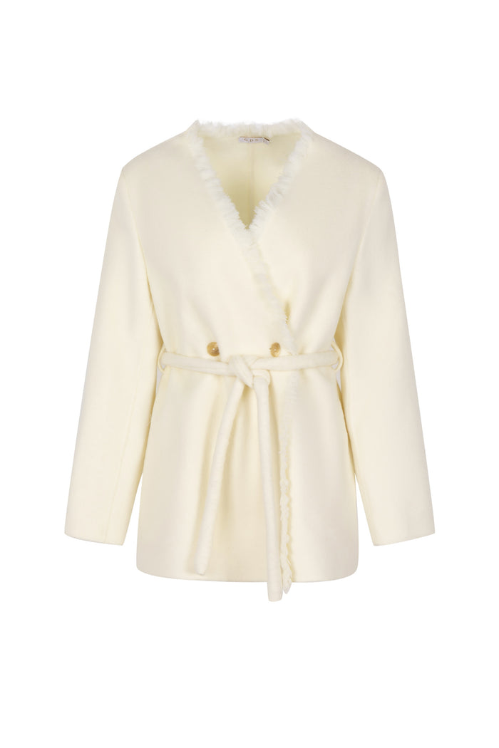 LAUREN WOOL BELTED COAT