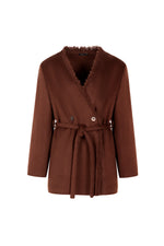 LAUREN WOOL BELTED COAT