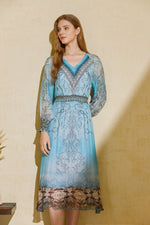 AGNELLE LONG SLEEVE LONG DRESS