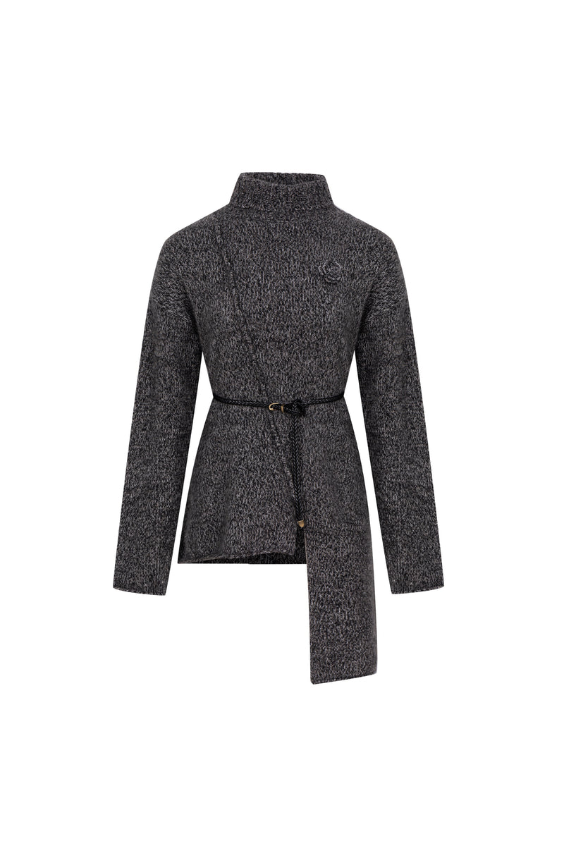 AMIRI BELTED WOOL SWEATER