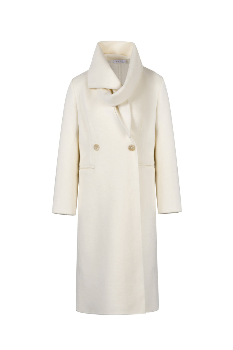 LAUREN WOOL NECKTIE COAT