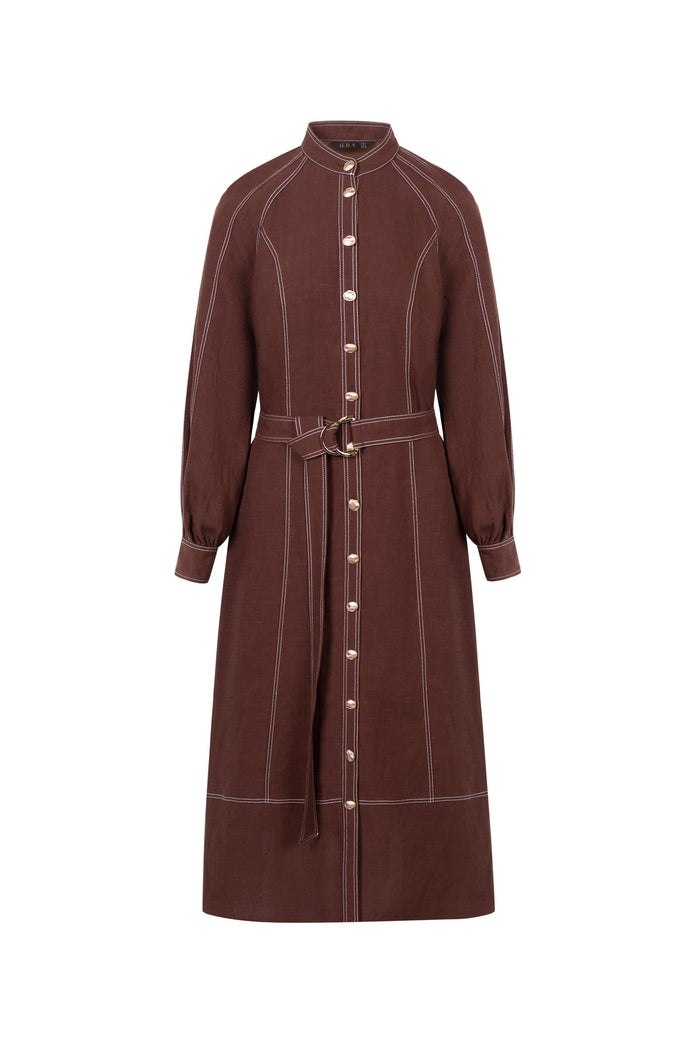 FAUX TENCEL DRESS