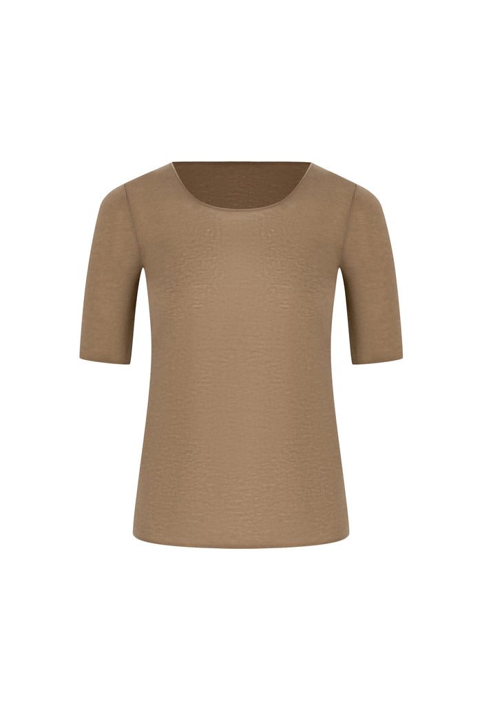 NYLA SHORT SLEEVES WOOL SWEATER
