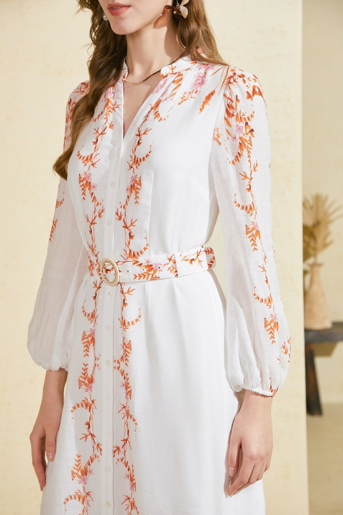 NICOLETTE LONG SLEEVES LONG DRESS