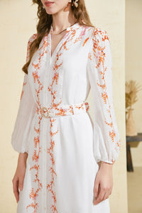 NICOLETTE LONG SLEEVES LONG DRESS