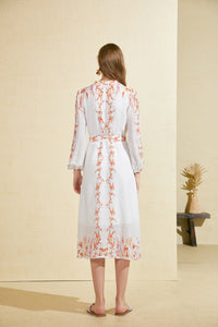 NICOLETTE LONG SLEEVES LONG DRESS