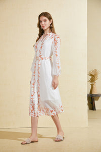 NICOLETTE LONG SLEEVES LONG DRESS