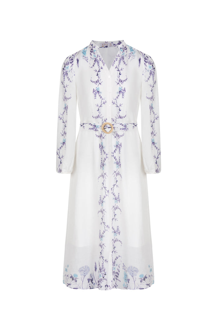 NICOLETTE LONG SLEEVES LONG DRESS