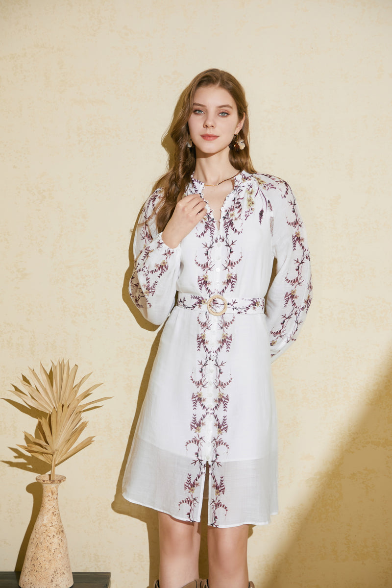 LOURDES PRINTED DRESS