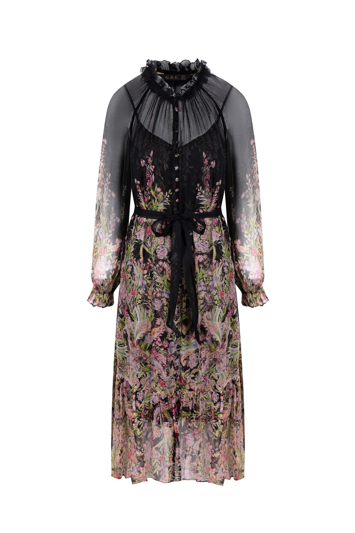 VIOLA SILK LONG DRESS