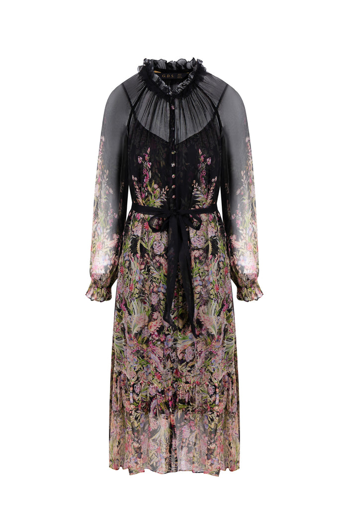 VIOLA SILK LONG DRESS
