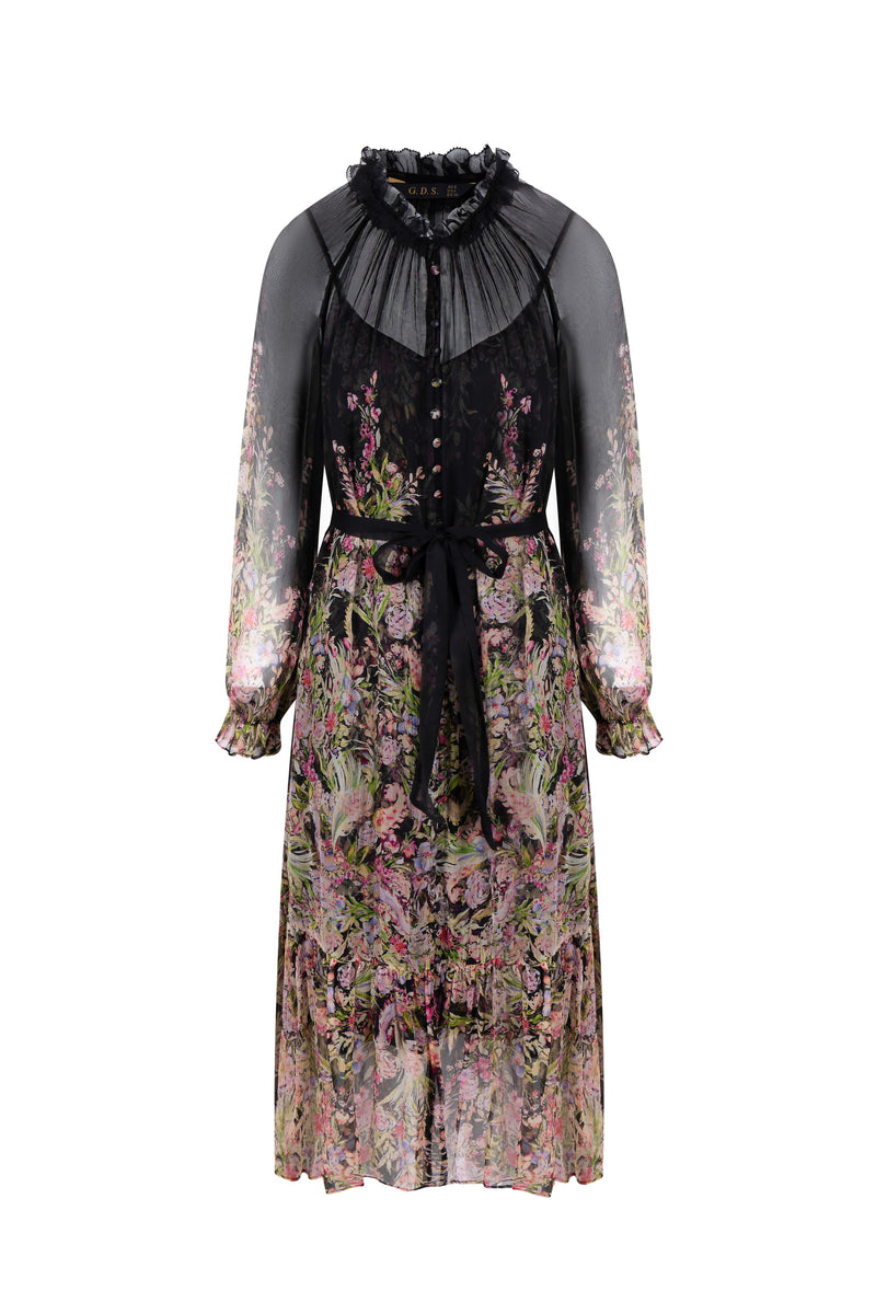 VIOLA SILK LONG DRESS