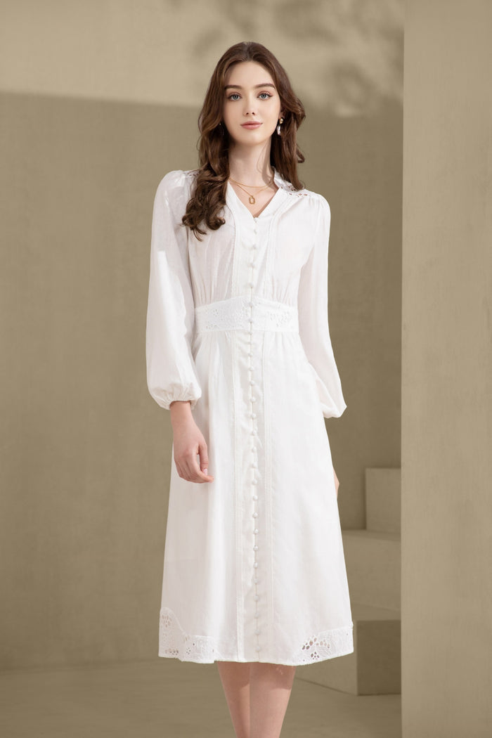 WILLOW LONG SLEEVES LONG DRESS