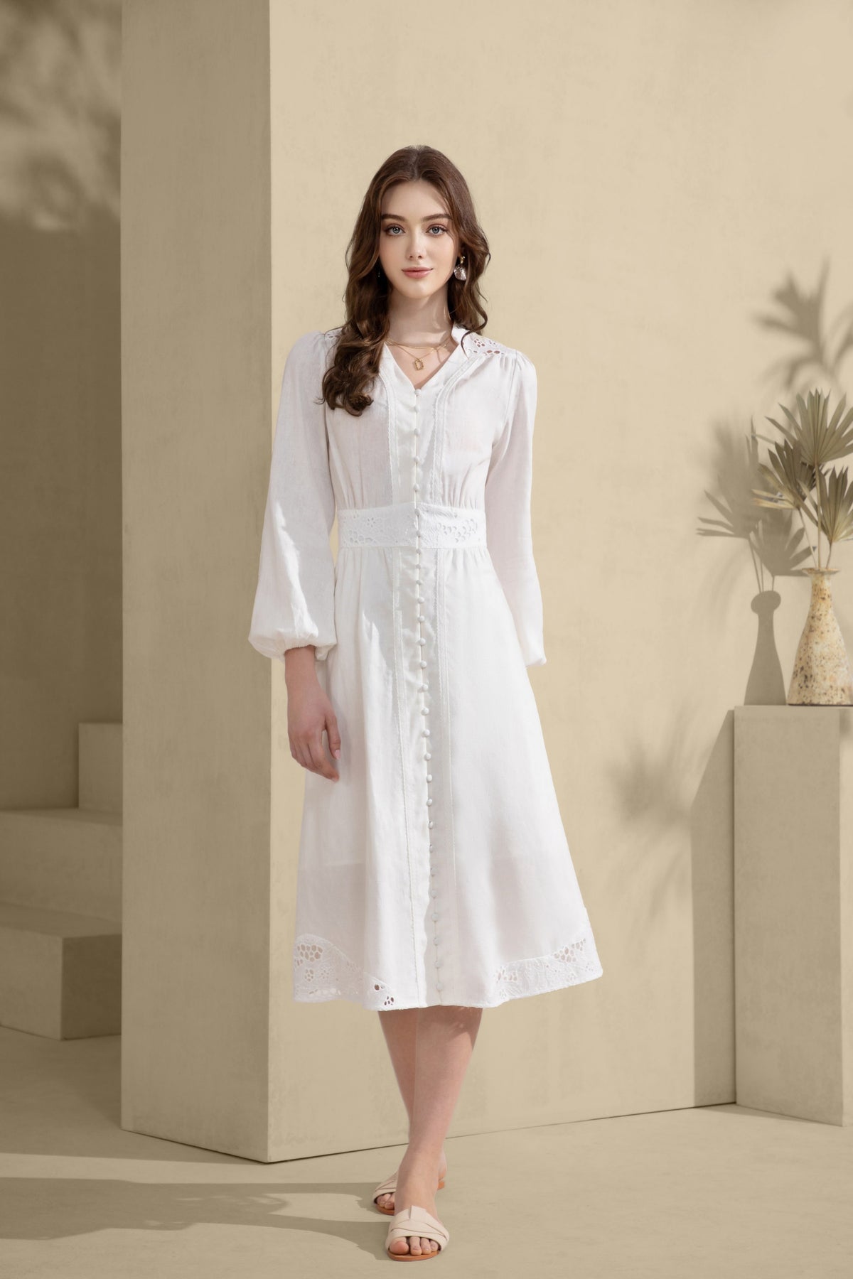 WILLOW LONG SLEEVES LONG DRESS